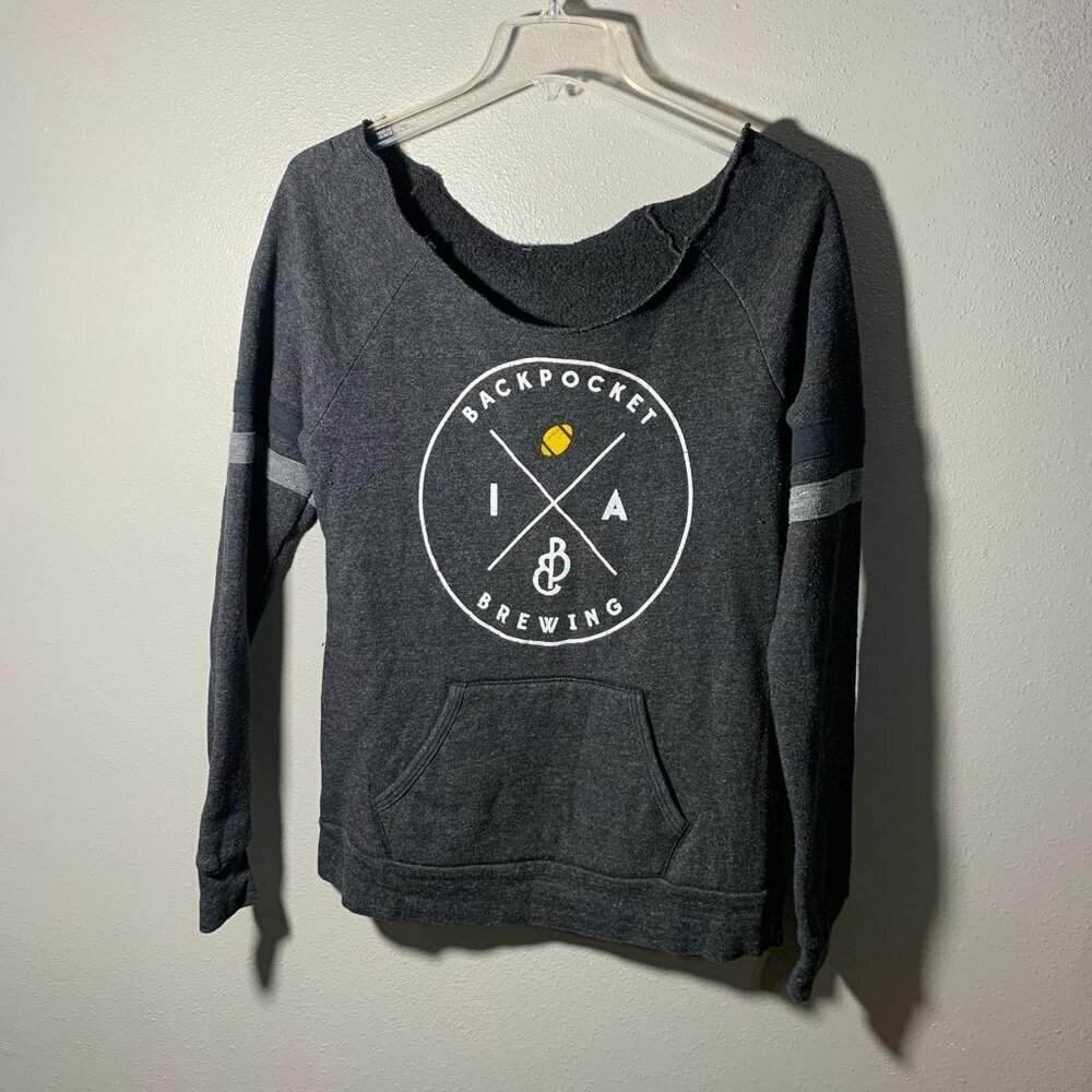 Backpocket Brewing (Iowa City, IA) boatneck sweatshirt